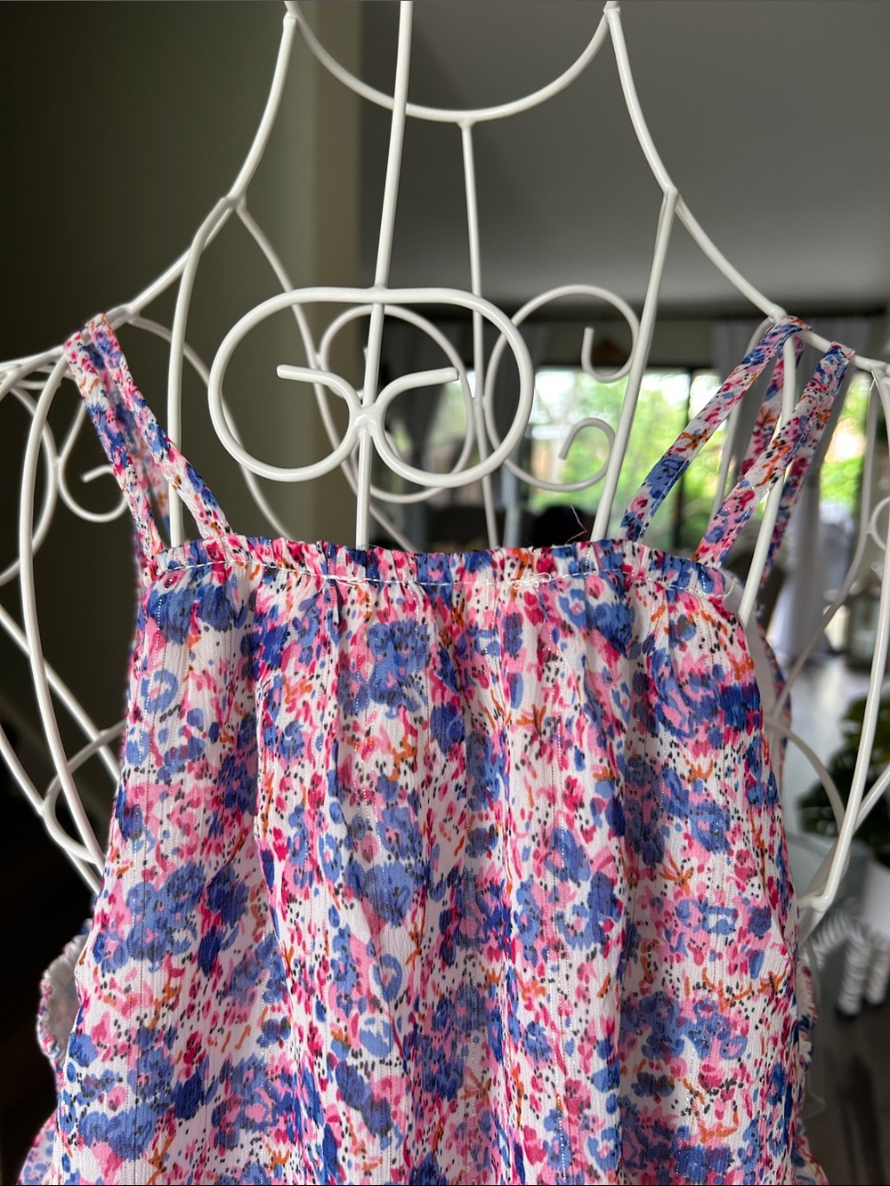 entro Pink and Blue Floral Shirt - Picture 7 of 9